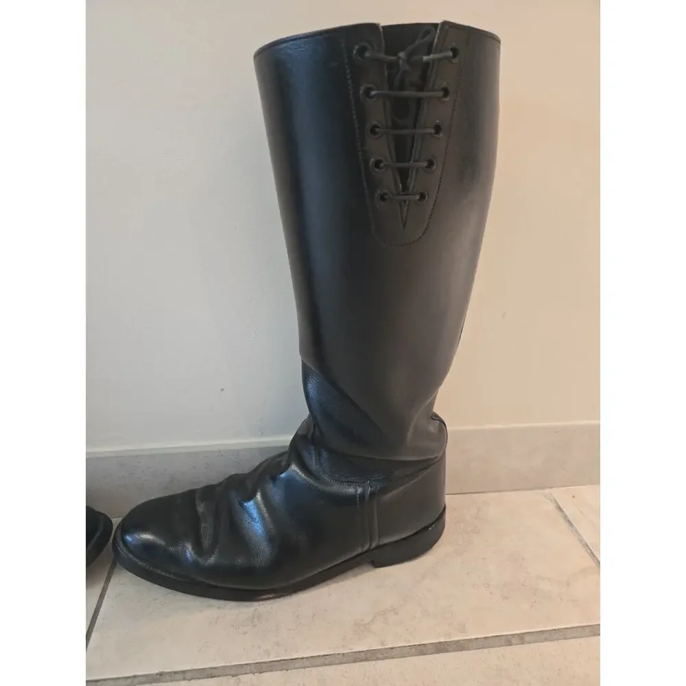 The Medway Dainite Bar Sole Hawkins Motorcycle Boots Highway Patrol Men's Sz 11